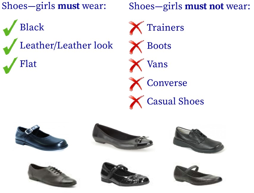 shoes to wear with school uniform